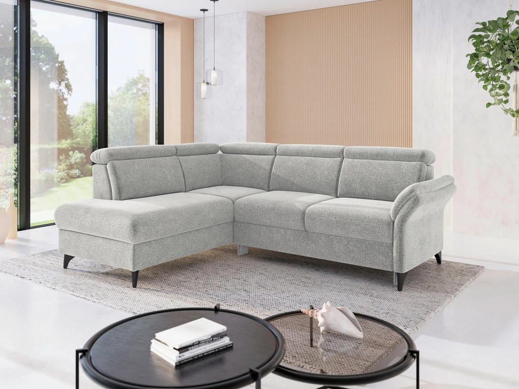 XXXLutz ROHOVÁ SEDAČKA, textil, svetlosivá Sit & More - Sedačky - 00014402585L