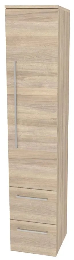 Mereo, Mereo Bino, kúpeľňová skrinka vysoká 163 cm, pravá, Multidecor, Blonde Liberty Elm, MER-CN698BLE1