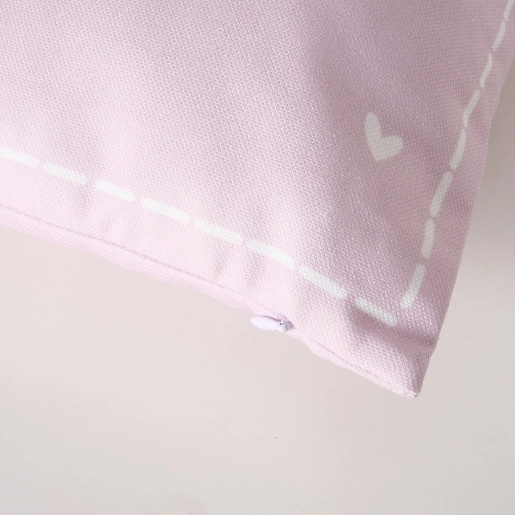 Štvorcový vankúš Lovelyn Variant: Ružový