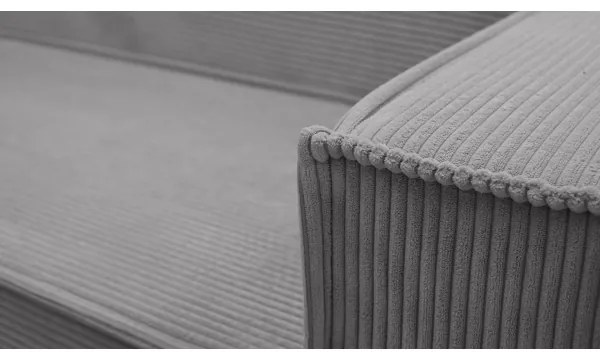 Univerzálna rohová rozkladacia sedacia súprava do tvaru U LONDON sivá