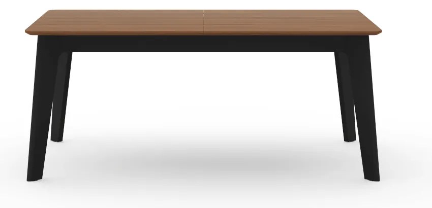 Rozkladací jedálenský stôl s doskou v dekore orechového dreva v prírodnej farbe 100x180 cm Shadow – TemaHome