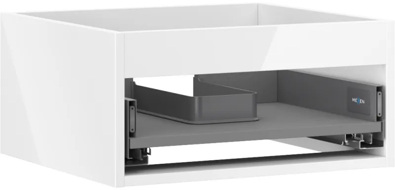 Mexen Box-A, závesná skrinka 50 cm, 1 zásuvka, biela lesklá, 91AX0-0500-235-1-00