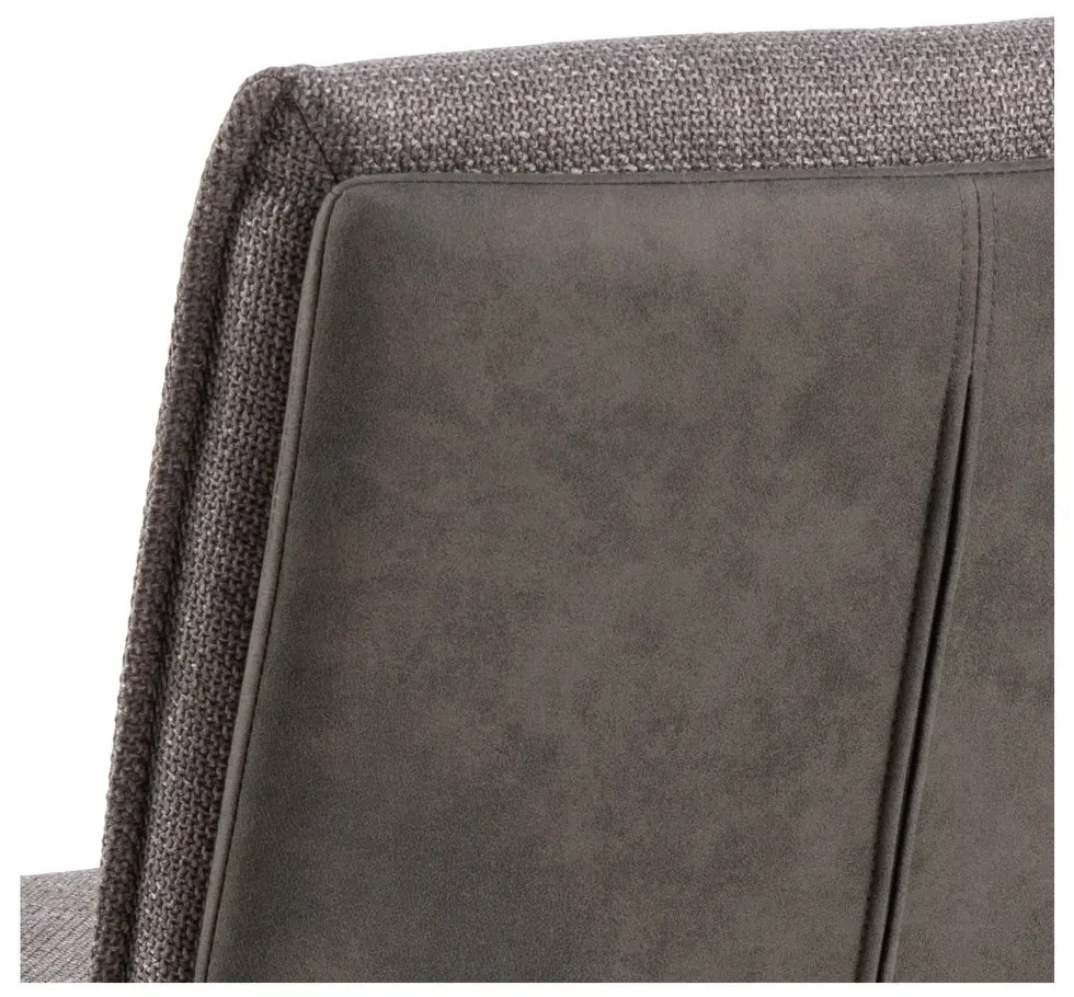 Otočná jídelní židle Flynn šedohnědá