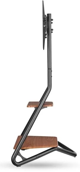 Nedis TVSM6200BK - Podlahový stojan pre TV 37-75" čierna/hnedá