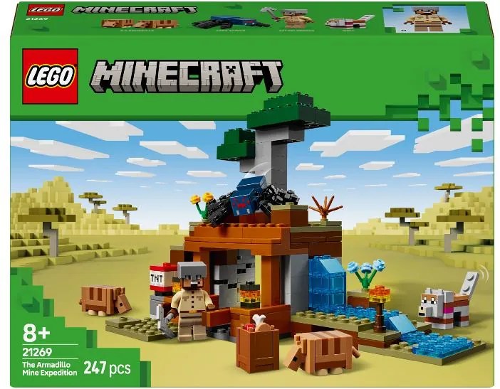 Lego Minecraft 21269 Výprava do bane a pásovec  (100396829)