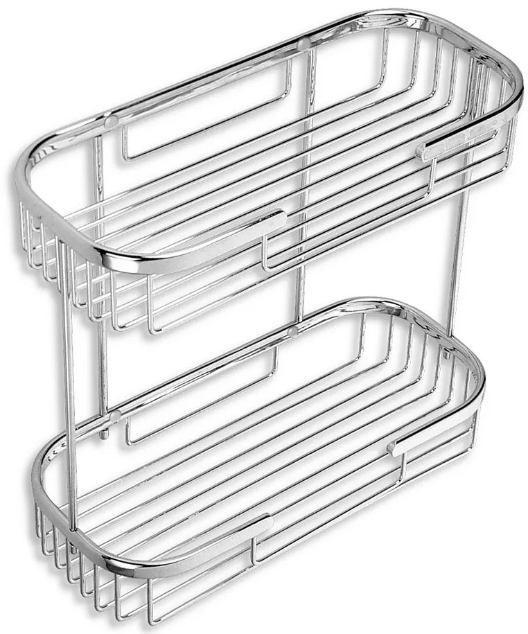 Novaservis - Dvojitá polica veľká hlboká Drôtený program chróm, 6075,0