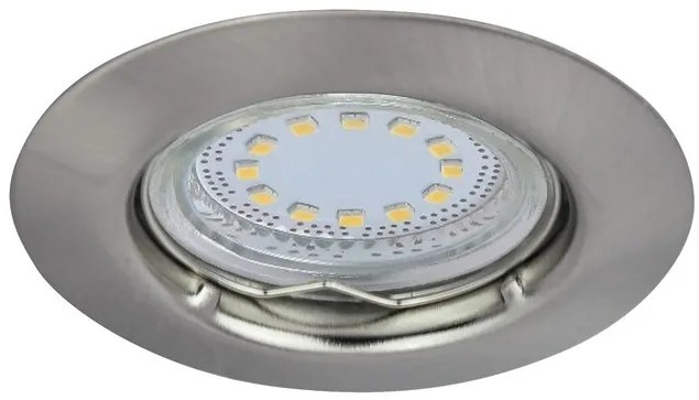 Rabalux LED zápustné bodové svietidlo Lite 3x3W | 240lm | 3000K - set 3 ks, saténový chróm, 1163