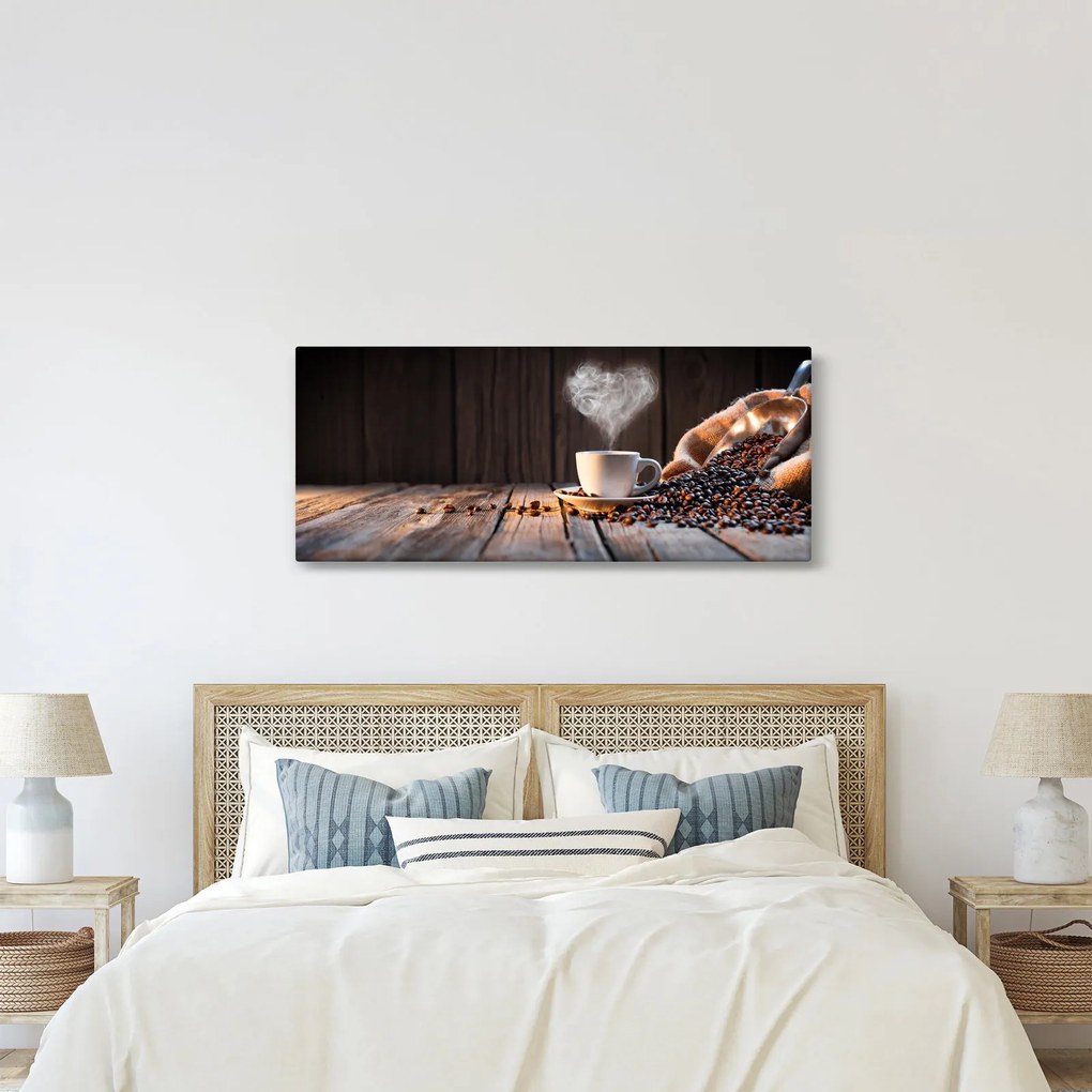 Obraz - Čas na kávu (120x50 cm)