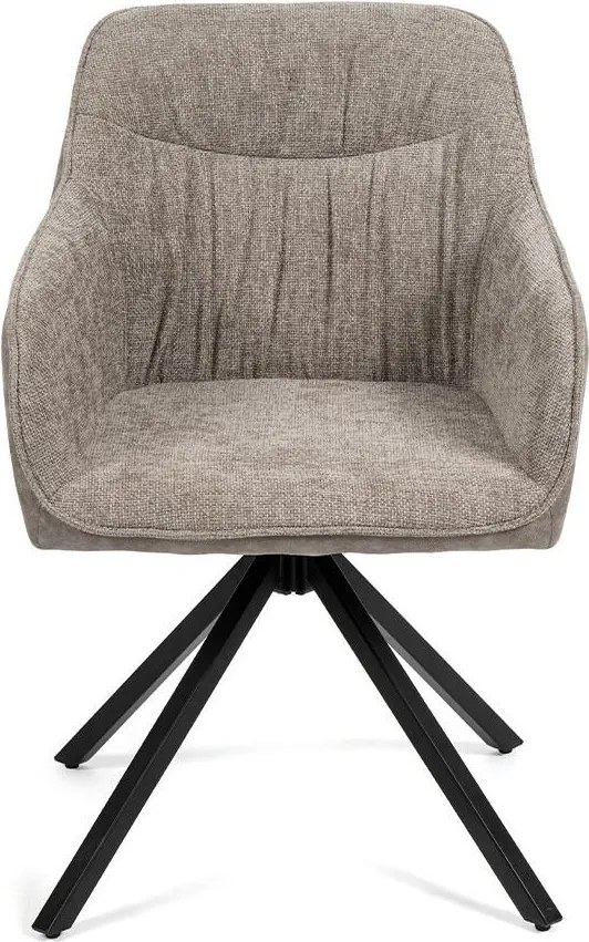 Set - 2 ks Jedálenská stolička AVENBERG LARO – otočná, šedá