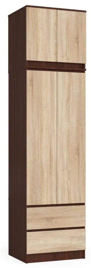 Nadstavec na skriňu S60 matný hnedý/béžový