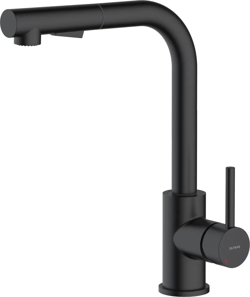 Oltens Myvat kuchynská batéria stojánková matná čierna 35205300