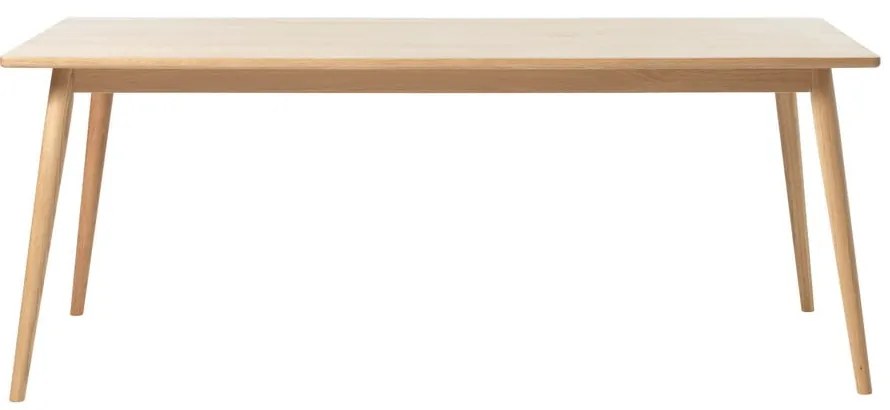 Rozkladací jedálenský stôl s doskou v dubovom dekore v prírodnej farbe 190x90 cm Barrali – Unique Furniture