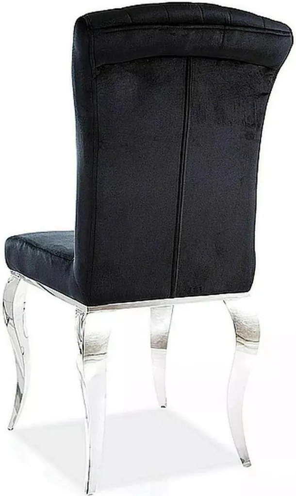 JEDÁLENSKÁ STOLIČKA LAURO ČIERNA + CHRÓM