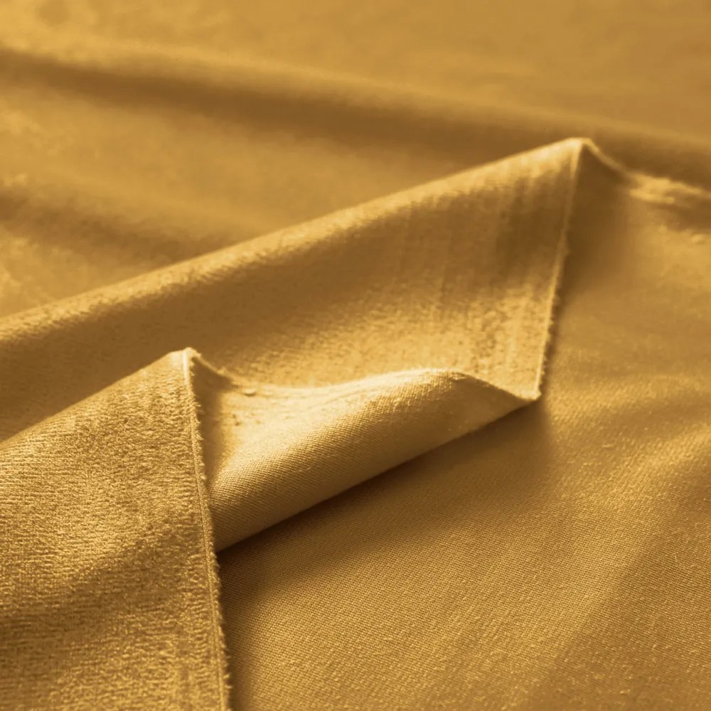 Biante Zamatový záves Velvet Prémium SVP-047 Horčicový 135x160 cm