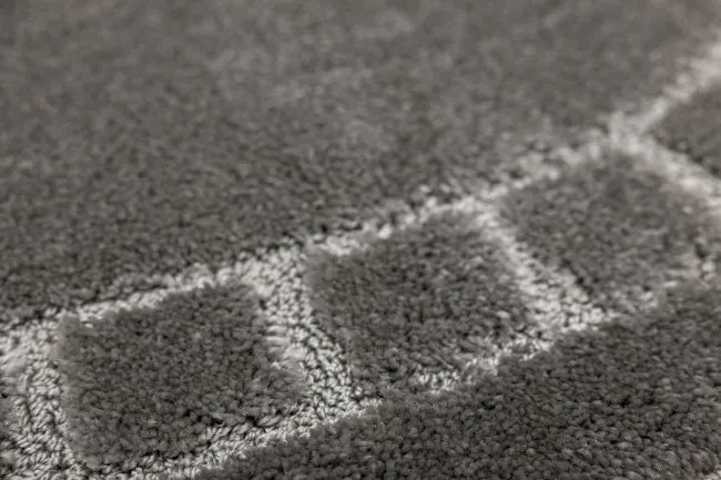 Kúpeľňový koberček OCEAN sivý ovál