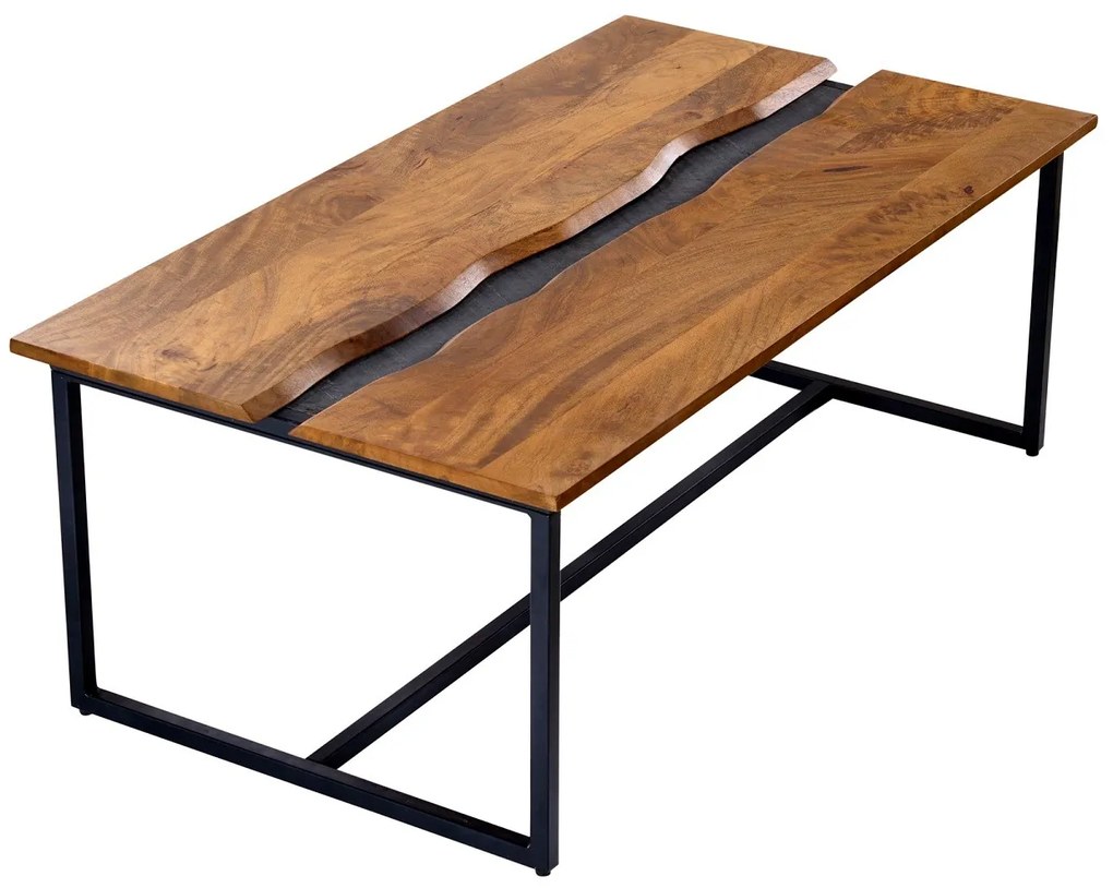 Dizajnový konferenčný stolík Argentinas 110 cm mango - bridlica
