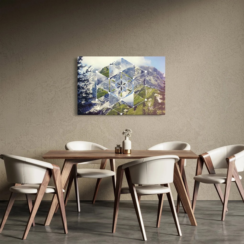 Obraz - Geometrický obrazec (90x60 cm)