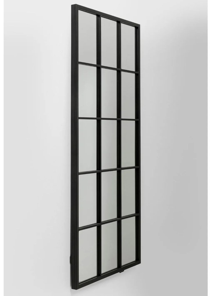 Finestra nástenné zrkadlo čierne 60x140 cm