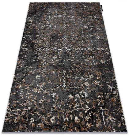 Moderný koberec DE LUXE 2080 ornament vintage - Štrukturálny sivá Veľkosť: 200x290 cm