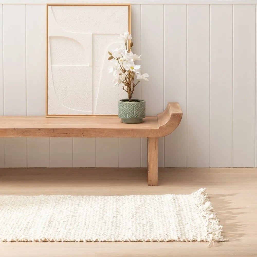 Krémový jutový behúň 70x170 cm Altea – Ixia