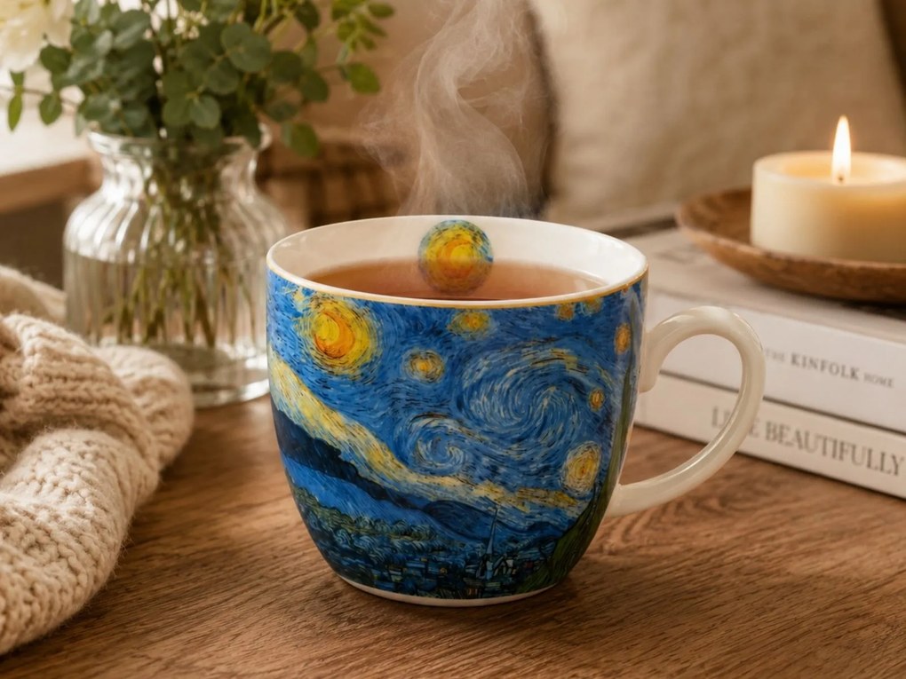 Porcelánový hrnček Van Gogh Starry Night 460 ml