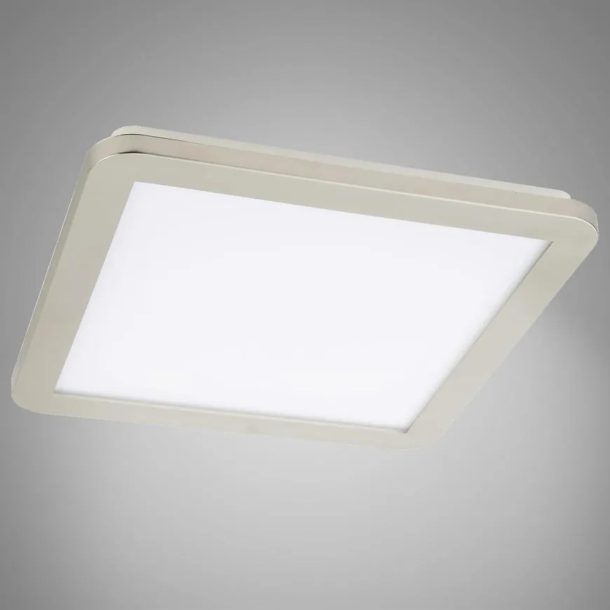 Stropné svietidlo LED Nexit 40x40 cm 24W IP44 satén+biela 3000k