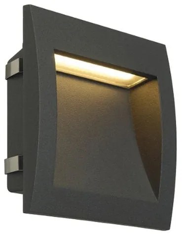 Vonkajšie svietidlo vstavané do fasády SLV DOWNUNDER OUT LED L antracitová   SMD LED .96W IP55 3000K 233615