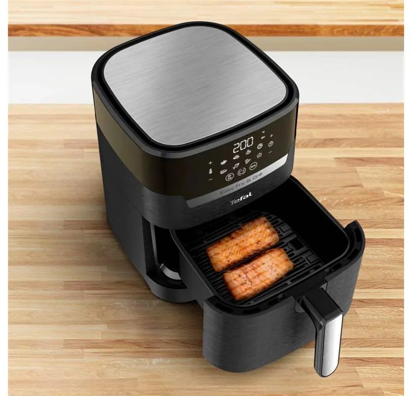 Teplovzdušná fritéza Tefal Easy Fry & Grill 2v1 Precision EY505815 Čierna