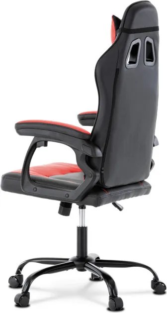 Herná stolička čierna / červená KA-L626 RED