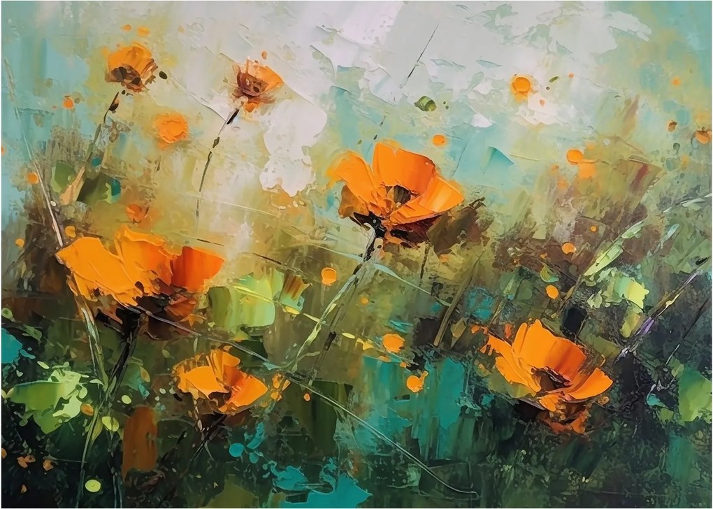 Sklenený obraz - Kvitne (70x50 cm)