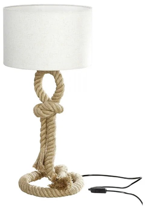 Béžová lampa na nočný stolík TAU