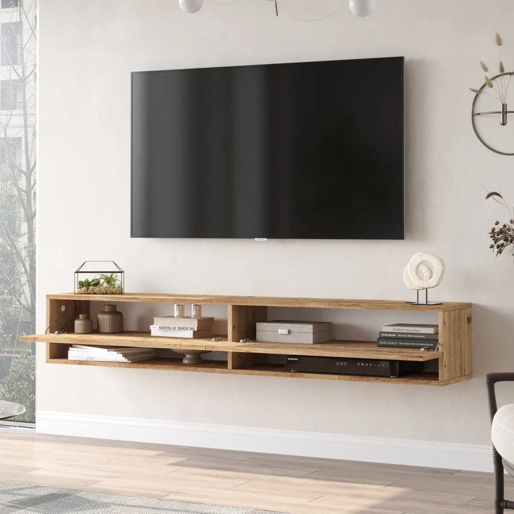 Závěsný TV stolek FR9 180 cm borovice