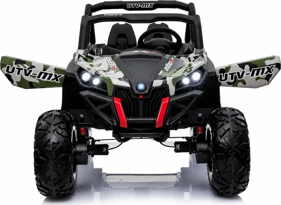 LEAN CARS Elektromobil Jeep XMX603 4x4 v kamuflážnom laku