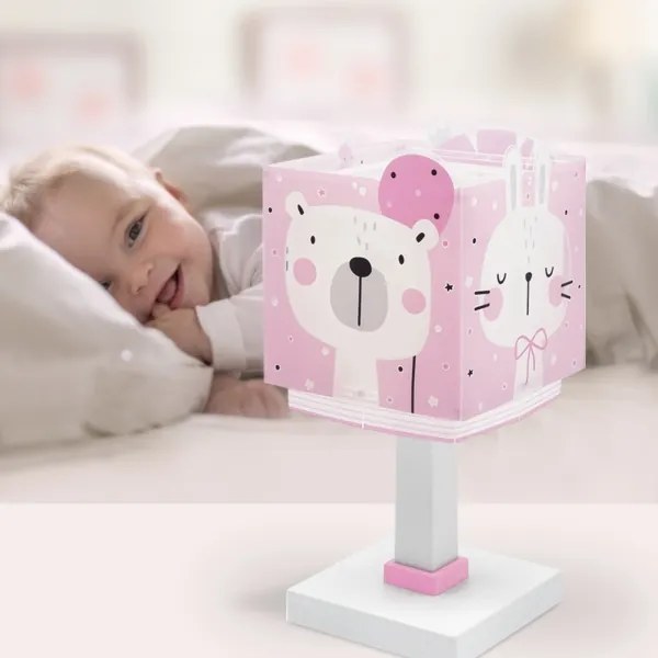 Dalber 63111NS - LED detská lampička BABY JUNGLE 1xG4/4W/230V ružová
