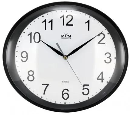 Nástenné hodiny MPM, 2534.90 - čierna, 30cm