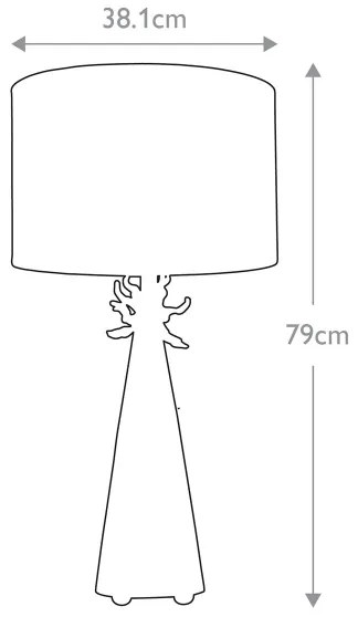 Flambeau FB-NEO-TL-FR-WHT - Stolná lampa NEO 1xE27/60W/230V