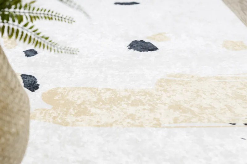 Dywany Łuszczów, Kusový koberec ANDRE Abstraction 1097, 160x220, béžová, chodba / predsieň