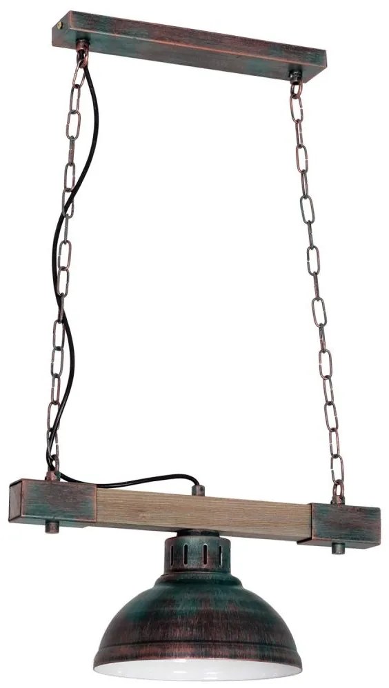 Luster na reťazi Hakone 1xE27/60W/230V patina