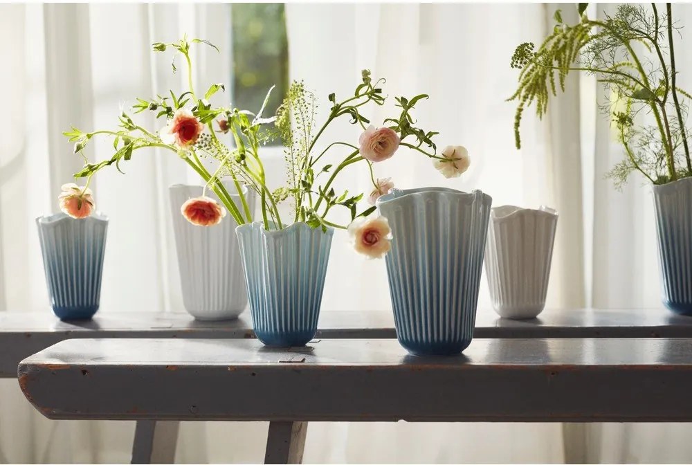 Svetlomodrá keramická váza (výška 20,5 cm) Hammershøi – Kähler Design