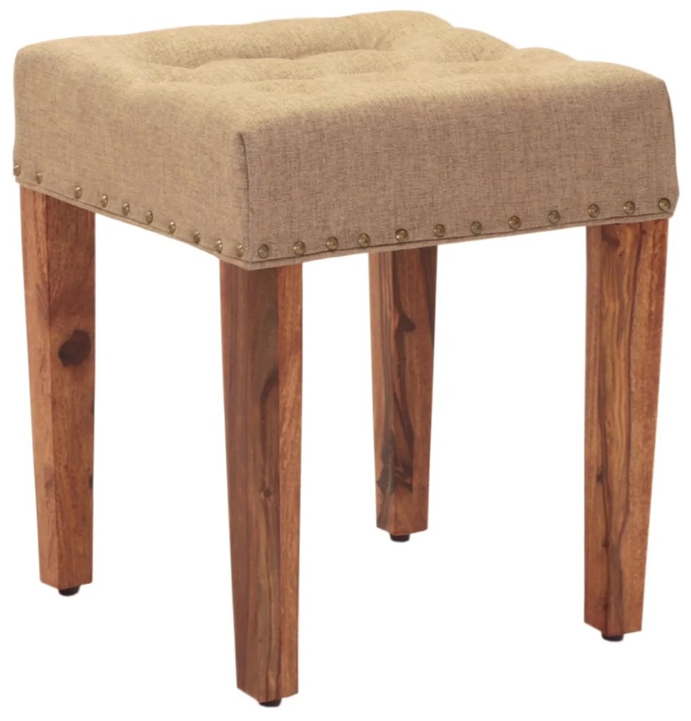 furniture-nabytek.cz - Drevený taburet s poťahom 40x45x40 z masívu palisander