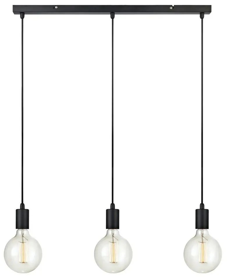 Čierne stropné svietidlo Markslöjd Sky Three