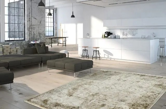 Obsession, Kusový koberec Laos 454 BEIGE, 120x170, béžová, kancelária