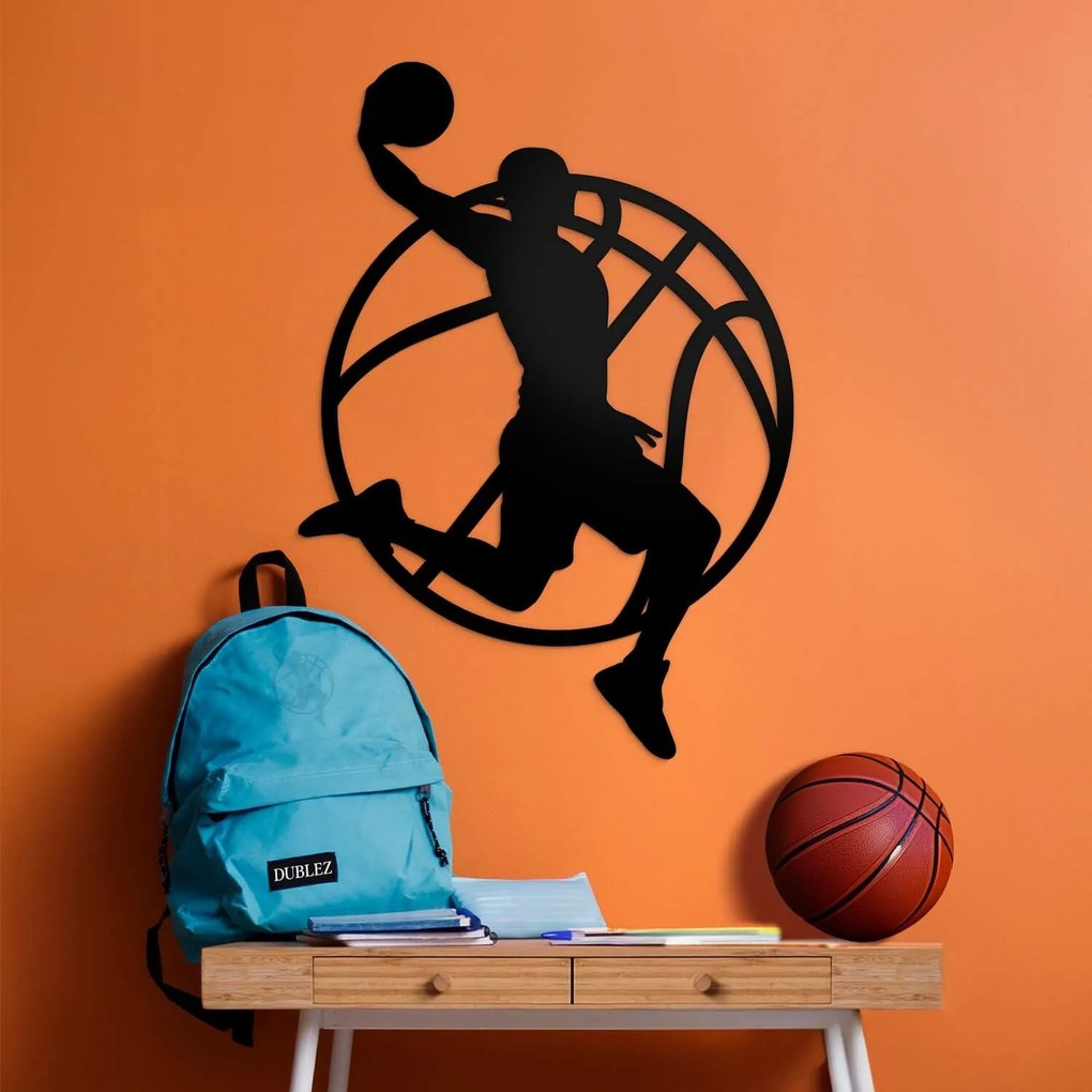 DUBLEZ | Darček pre basketbalistu - Drevená nálepka