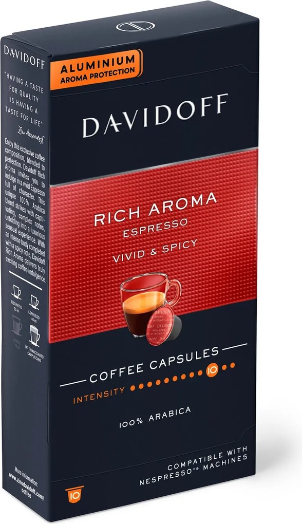 DAVIDOFF CAFÉ Rich Aroma Espresso - 10 kapsúl