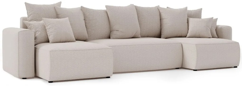 Rohová sedačka Denia U (béžová). Akcia -20%. Vlastná spoľahlivá doprava až k Vám domov. 1133131