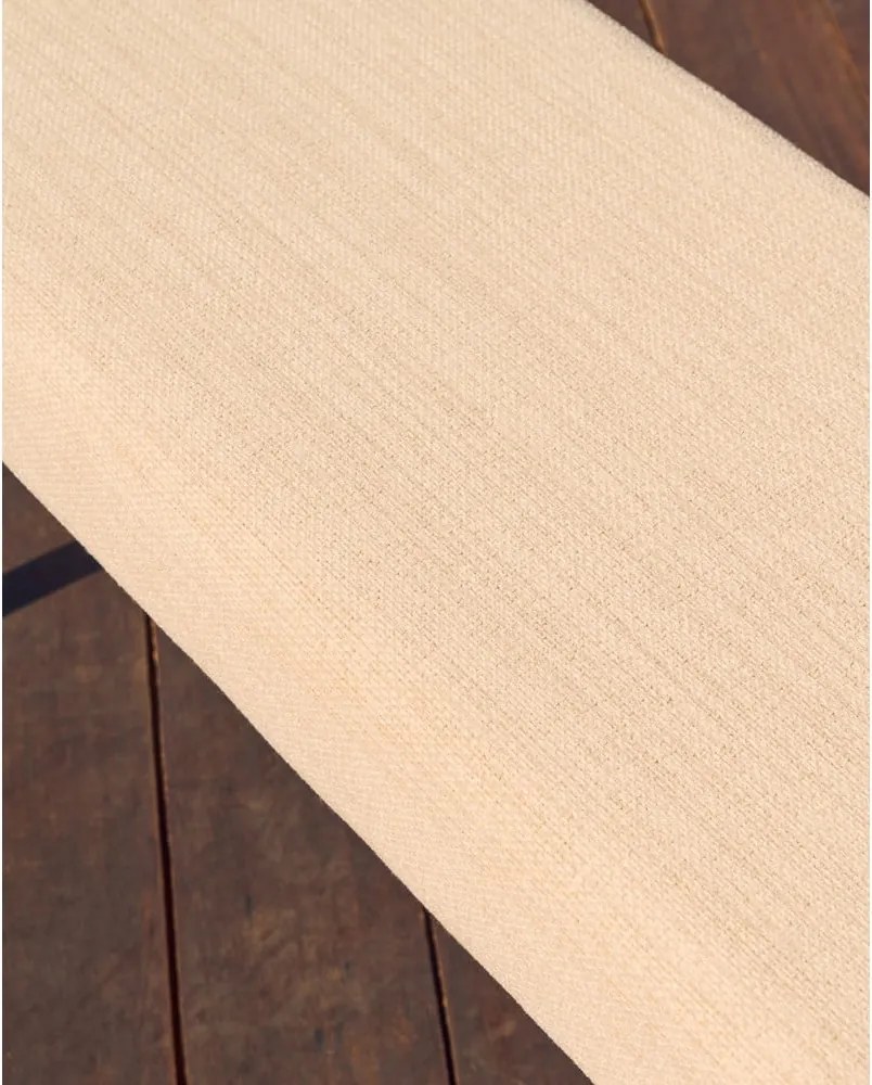 Krémová/v prírodnej farbe ženilková lavica Macaret – Kave Home