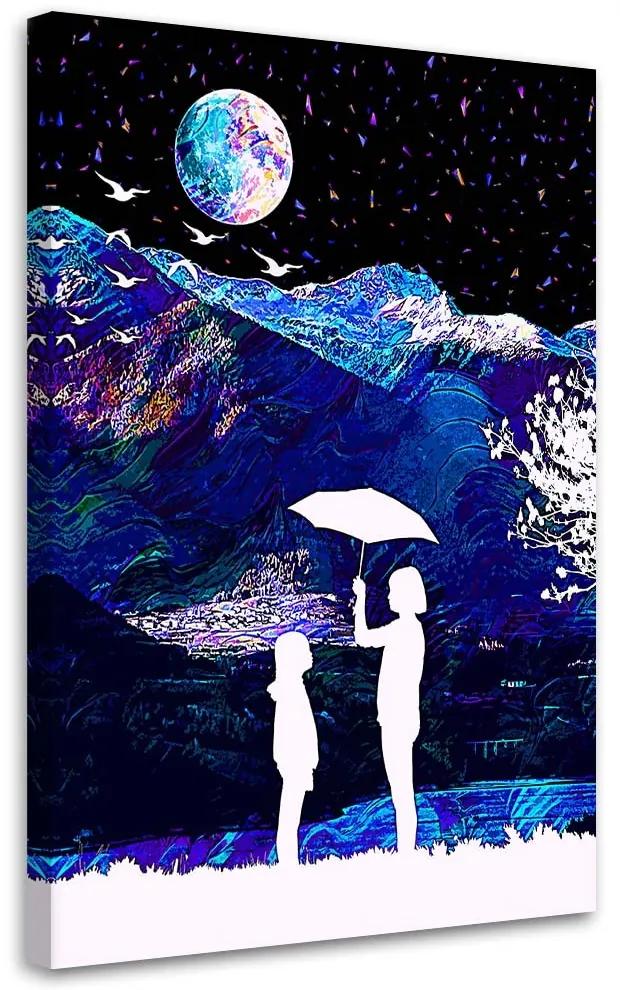 Gario Obraz na plátne Daždivý deň v horách - Gab Fernando Rozmery: 40 x 60 cm