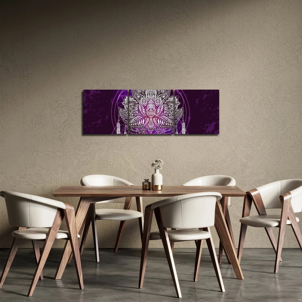 Obraz - Lotos (s hodinami) (90x30 cm)