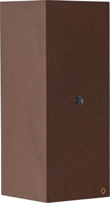 Nástenné svietidlo hrdzavohnedé 2 svietidlá GU10 AR70 IP44 so senzorom svetlo-tma - Baleno