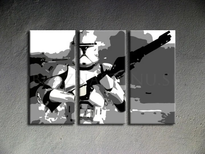 Ručne maľovaný POP Art obraz STAR WARS | rôzne rozmery